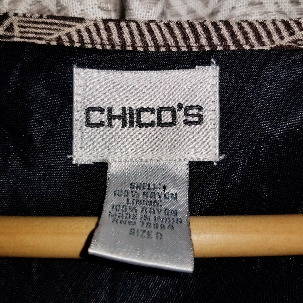 5/$25 Chico's Tropical Maxi Dress Brown Multi 4 - Picture 4 of 8